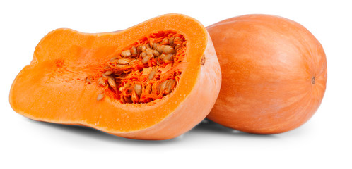 single pear-shaped pumpkin