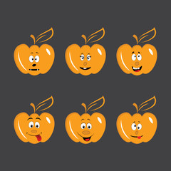 Ilustrações de abóboras do Dia das Bruxas