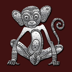 Chinese zodiac Monkey. 