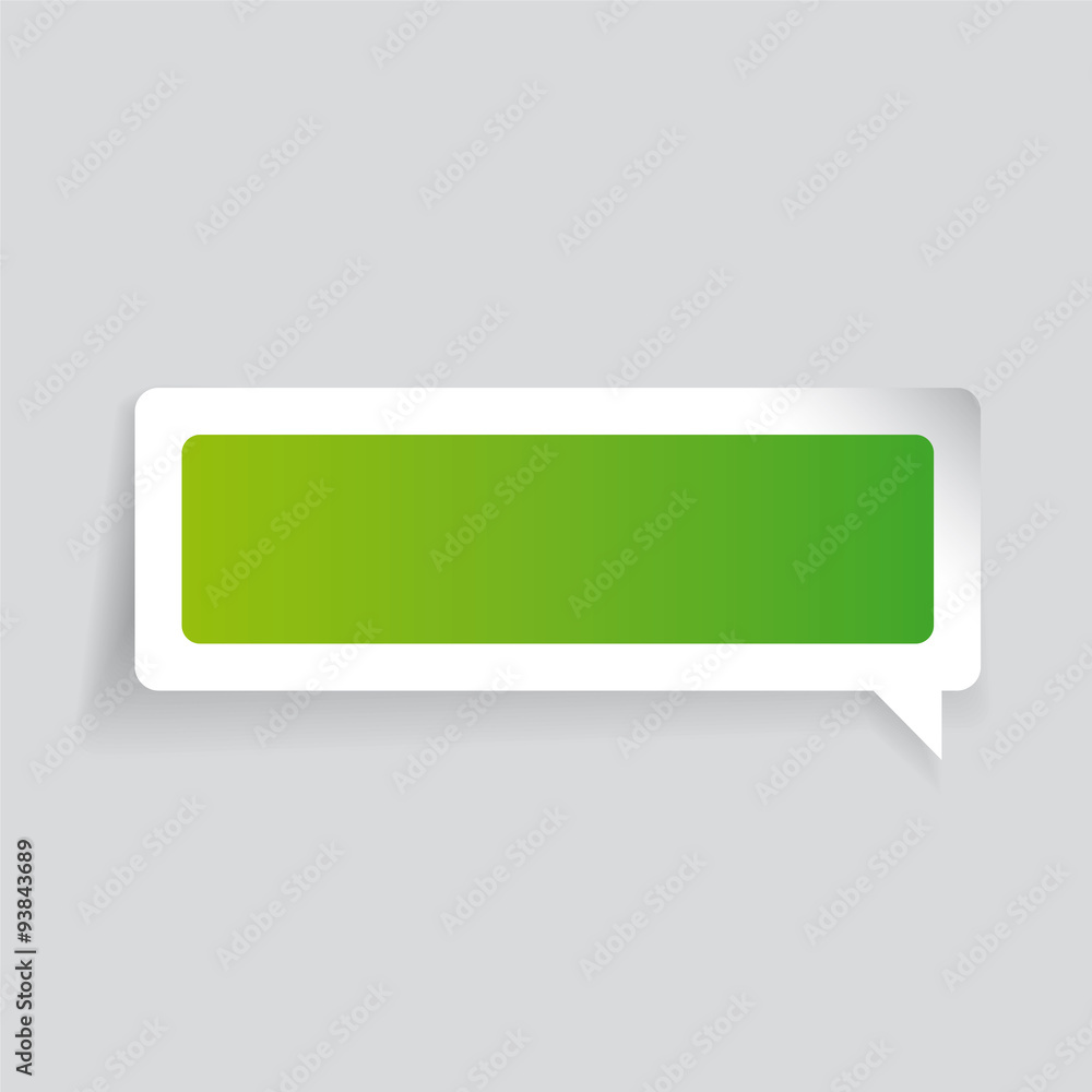 Poster empty label vector speech bubble