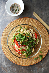 noodles with seafood