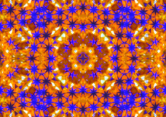 Pattern of Macro marigold orange flower