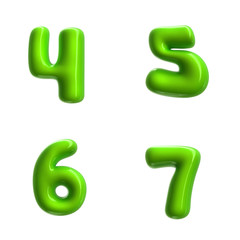 Green Balloon jely alphabet