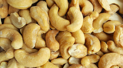 Cashew nuts background