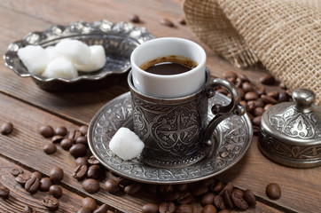 Traditional turkish coffee