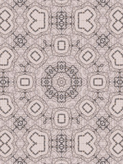 Pattern of kaleidoscope abstract grey pattern