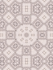 Pattern of kaleidoscope abstract grey pattern