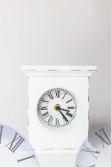 Retro vintage white style clock