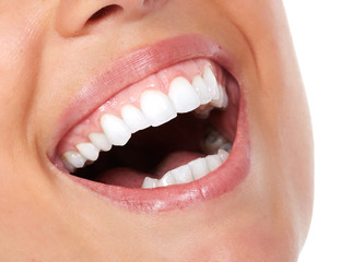 Beautiful woman smile.