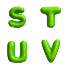 Green Balloon jely alphabet