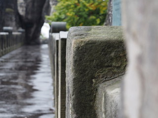 Detail Stein Br&uuml;cke der Bastei