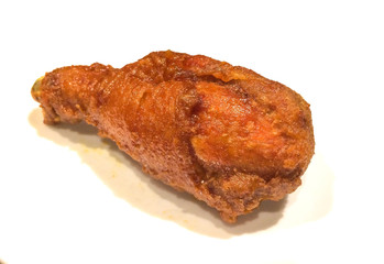 Crispy Fried Chicken on White Background