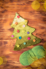 Knitted Christmas tree