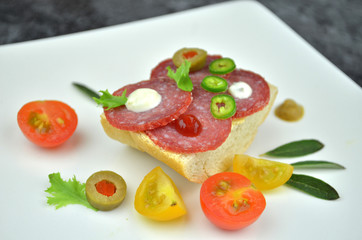 small party sandwiches