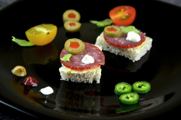 small party sandwiches