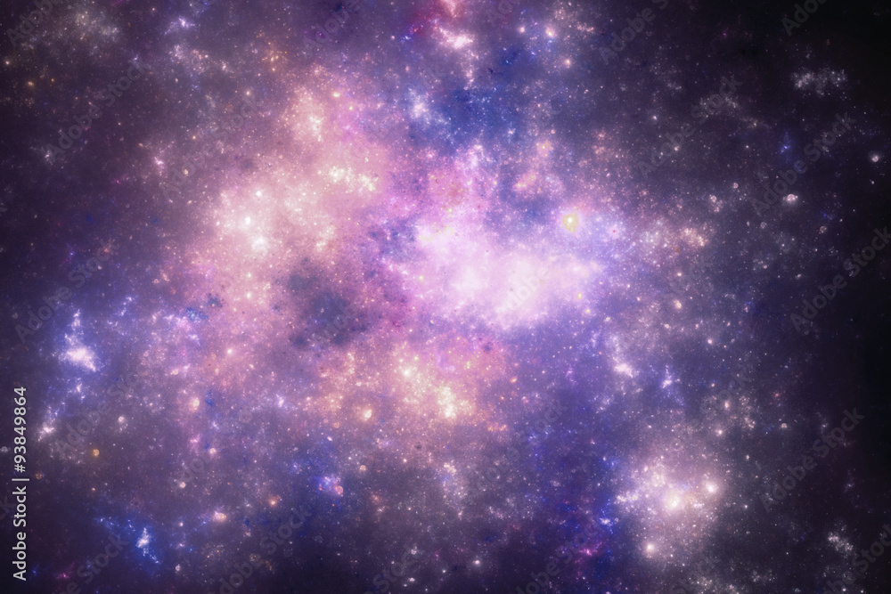 Canvas Prints dark deep space starfield