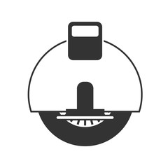 Electric Unicycle vector icon