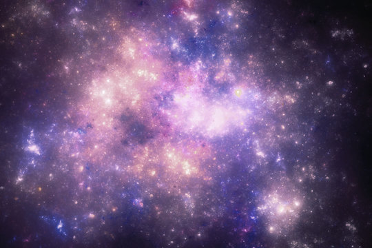 Dark deep space starfield © Alen