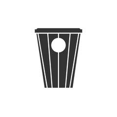 Vector icon trash can