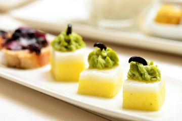 Selection of Spanish tapas served