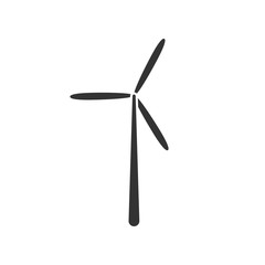 Vector icon wind turbine