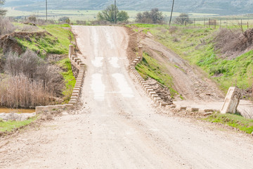 Single lane bridge between Matjiesfontein farm and Nieuwoudtvill