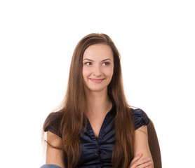 Beautiful young woman smiling