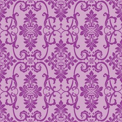 Fototapeta premium Pink Ornamental Seamless Pattern