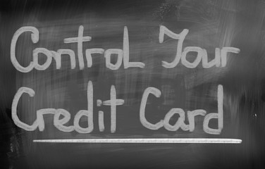 Obraz premium Control Your Credit Card Concept