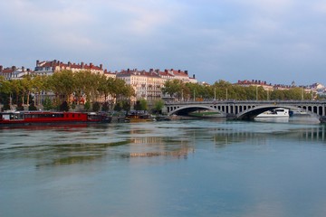 Fototapeta na wymiar Rhone in Lyon