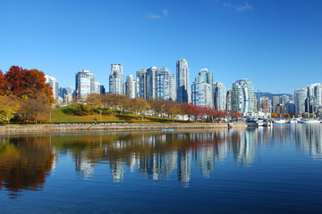Fototapeta na wymiar The city of Vancouver in British Columbia, Canada