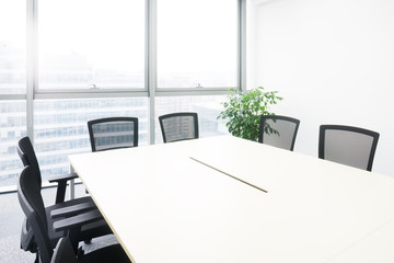 interior of meeting room in moder office