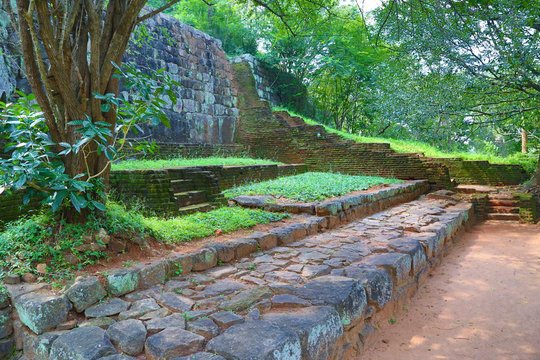 Stairway in Sigiriya Lion Castle
