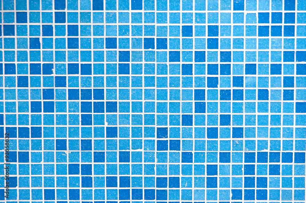 Wall mural blue square texture