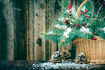 winter bouquet for Christmas