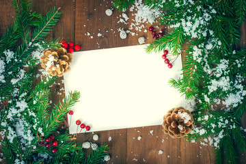 greeting card for the New Year holidays