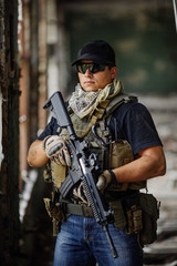 Private Military Contractor during the special operation