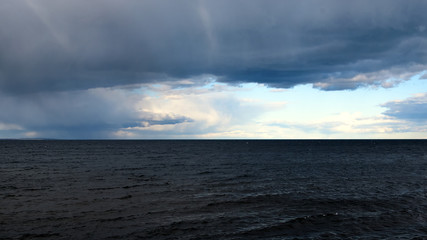Dramatic Clouds Over Lake Superior