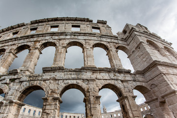 Naklejka premium Colosseum in Pula, Croatia