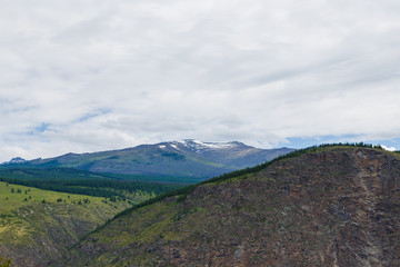 Fototapety  wysokość doliny górskiej w letni dzień