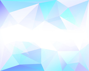 Obraz premium Triangle polygonal background with low poly texture, in vector