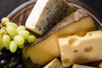 Various types of cheese