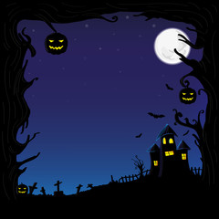 Halloween Vector Illustration.