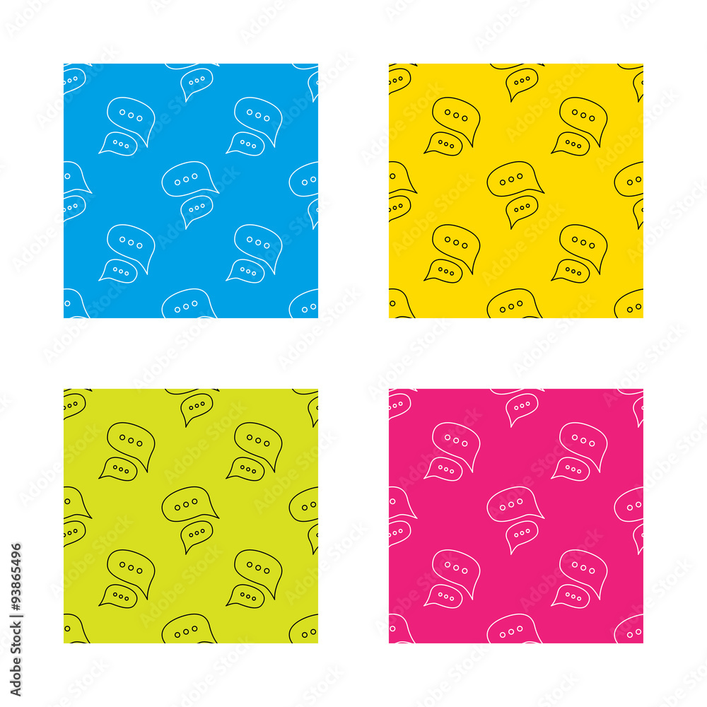 Poster chat icon. comment message sign.