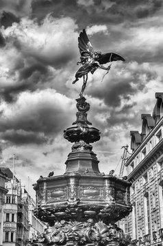 Eros Statue at Piccadilly Circus, London