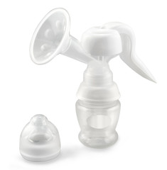 Breast pump isolated on a white background with path