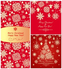 Red christmas greetings