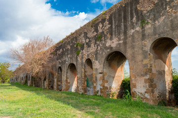 Fototapeta premium Italy, Rome, aqueduct