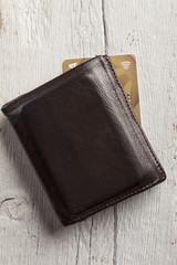 Wallet and credit card