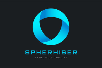 Technology orbit web rings logo © Vectorvstocker